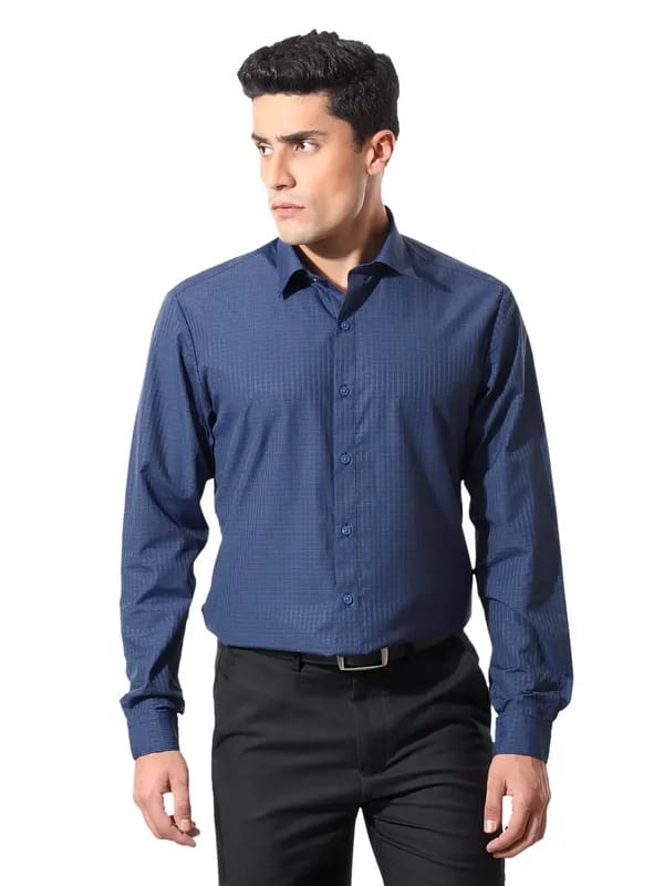 John Players Men Satin Striped Shirt