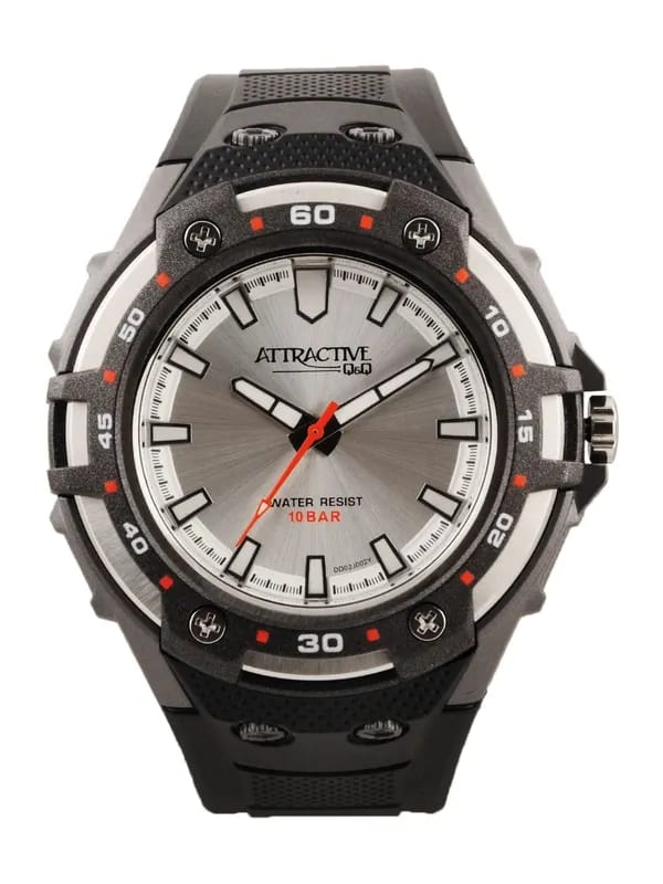 Q&Q Men Silver Dial Watch