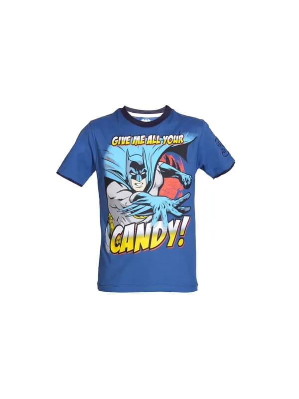 Batman Boys Blue Printed T-shirt