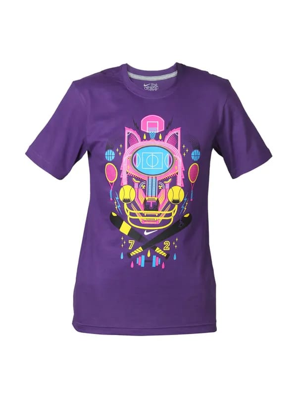 Nike Men Purple T-shirt