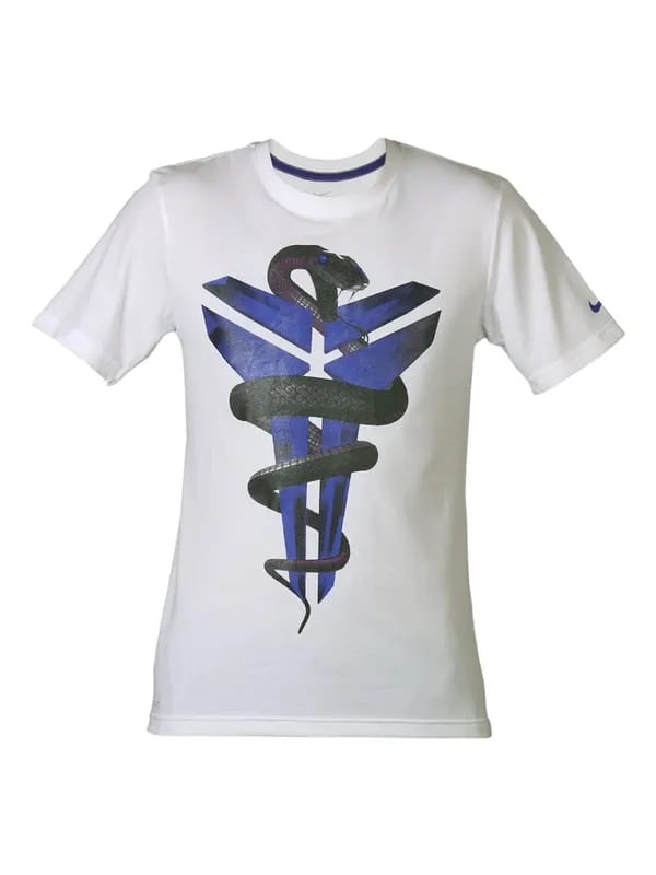 Nike Men Printed Mamba White T-shirt