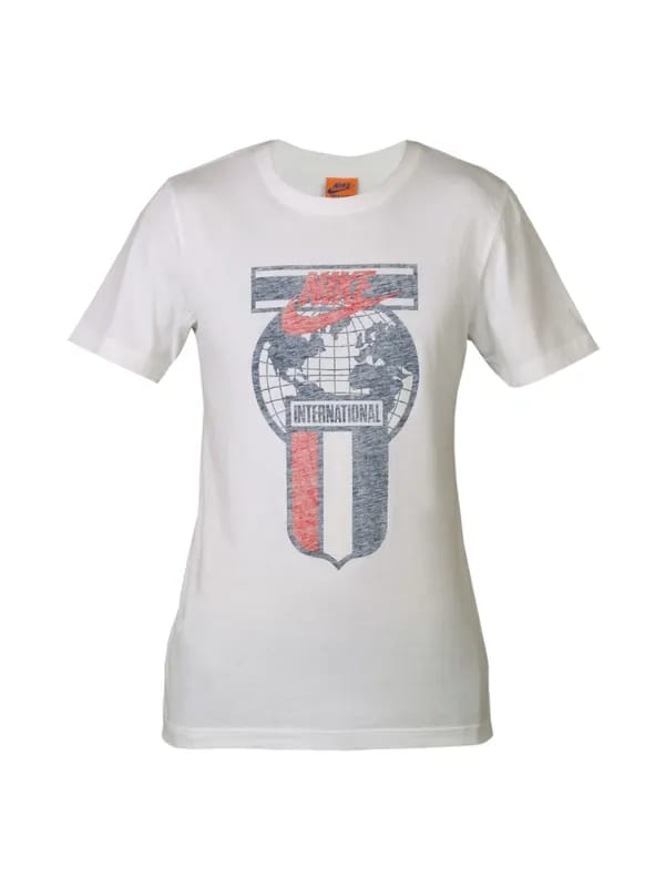 Nike Men Printed International White T-shirt