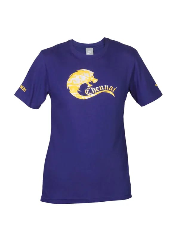 Nike Men Blue Cricket Chennai T-shirt