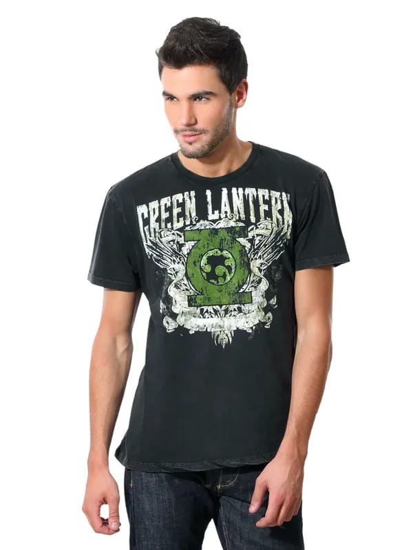 DC Comics Men Crew Black T-shirt