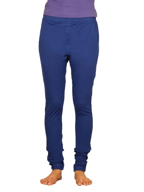 Urban Yoga Women's Fitted Yoga Blue Track Pant
