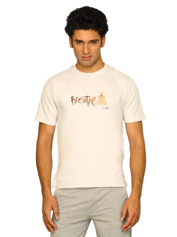 Urban Yoga Men's Breathe Grey T-shirt