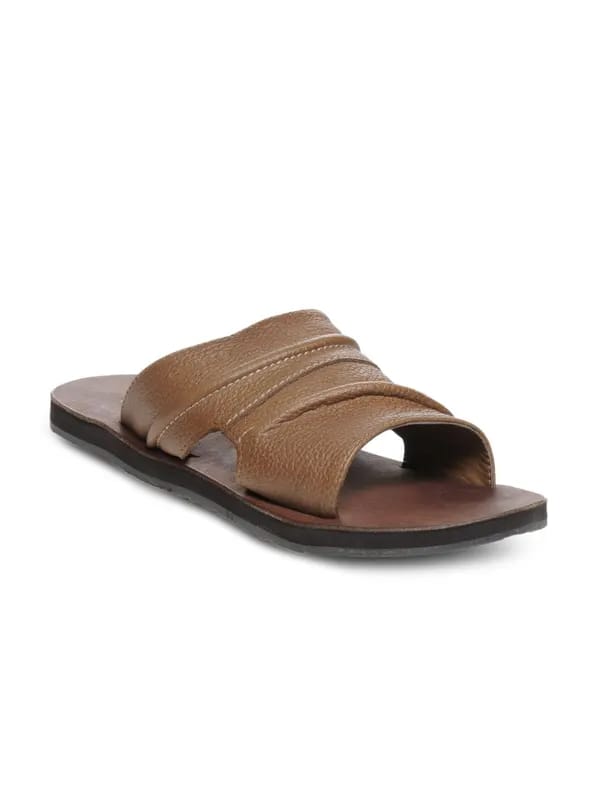 GAS Men Brown Deeply Sandals