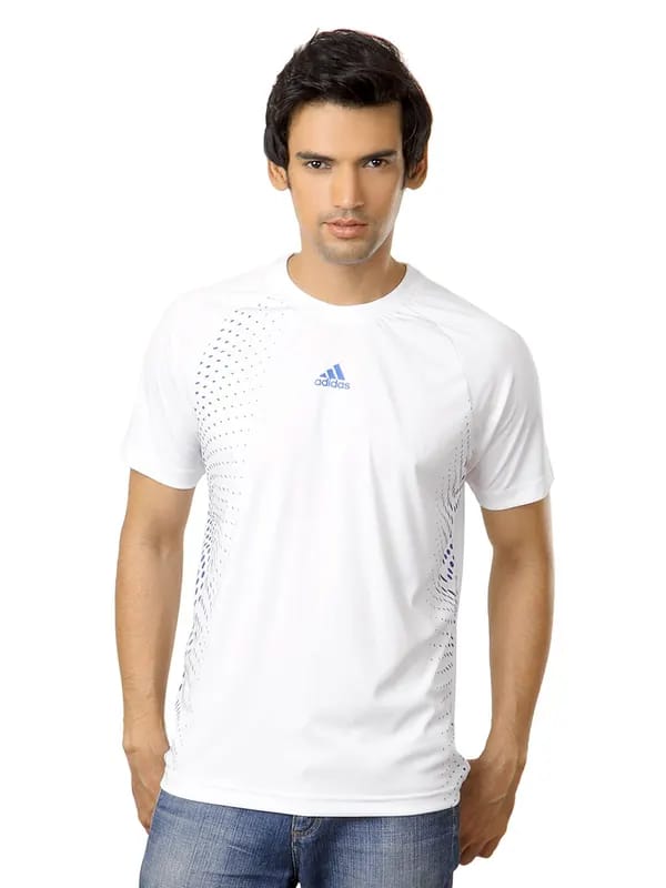 ADIDAS Men White T-shirt