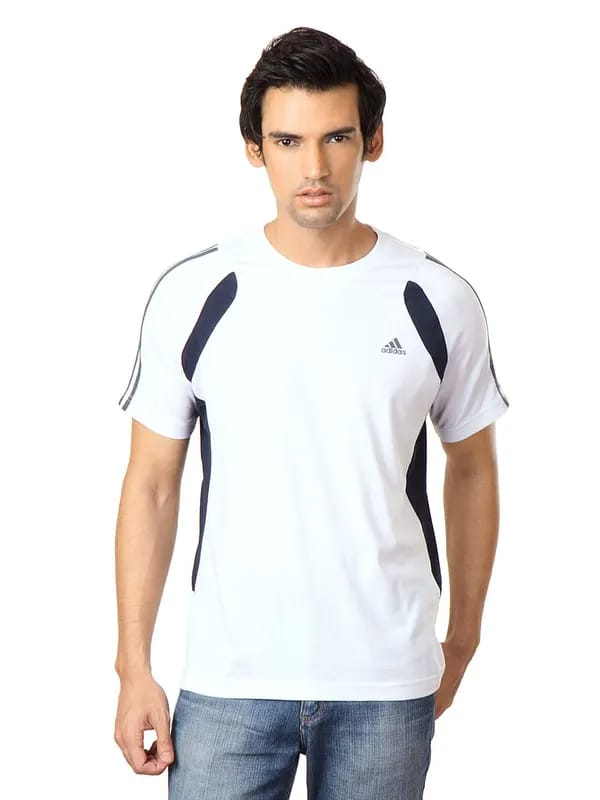 ADIDAS Men White T-shirt