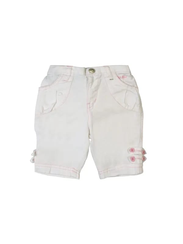 Gini and Jony Girls White Pedal Pusher
