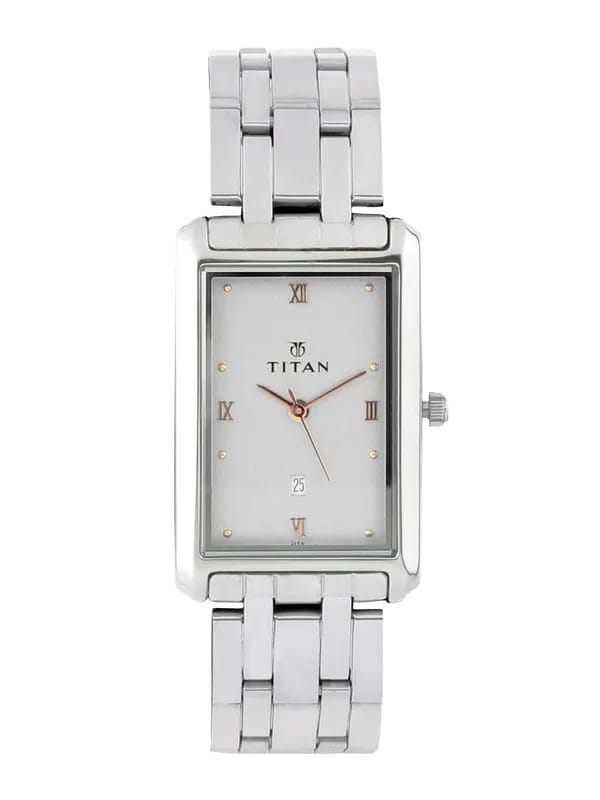 Titan Men Silver Dial Watch