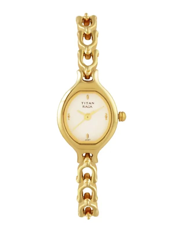 Titan Women White Dial Watch