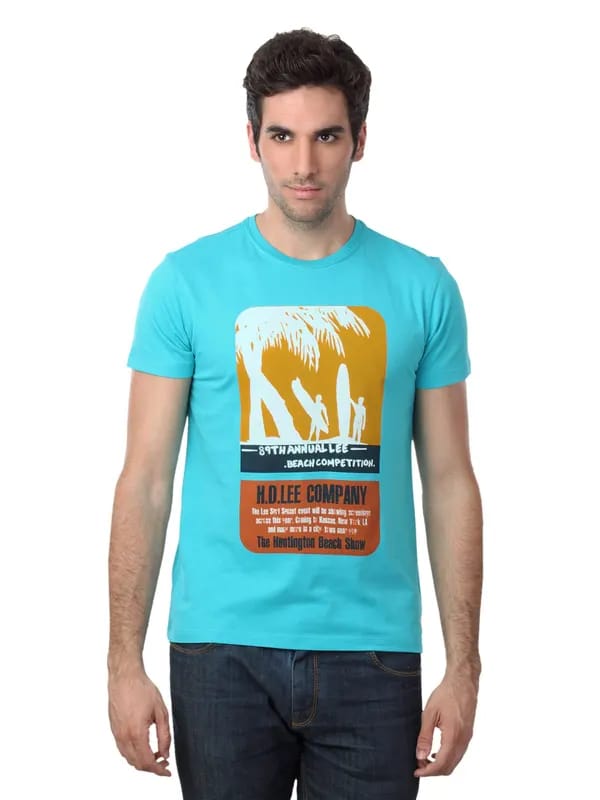 Lee Men Blue T-shirt