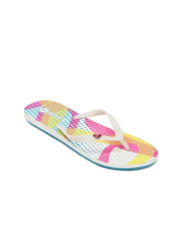 Roxy Women White Flip Flops