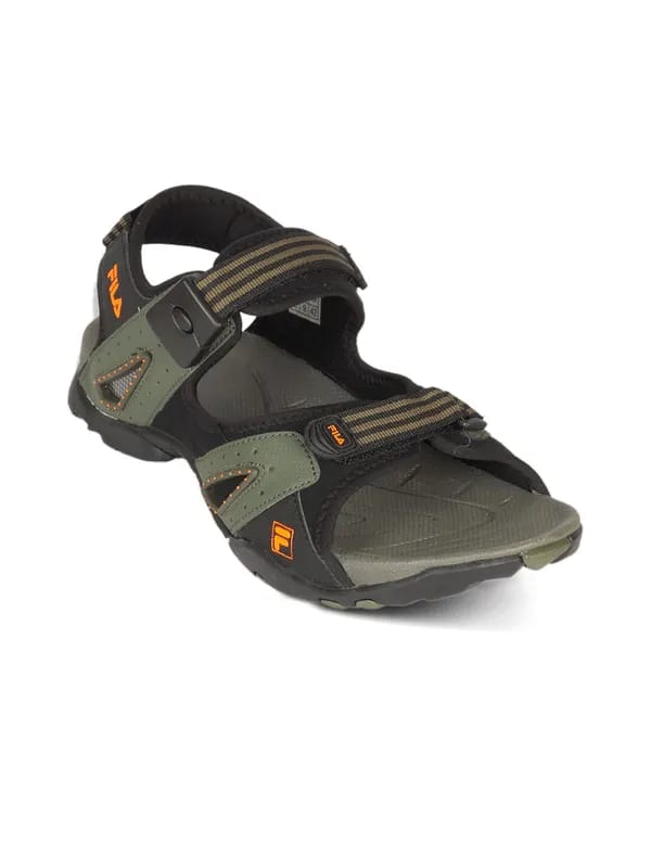 Fila Men Motor Sports Olive Black Sandals