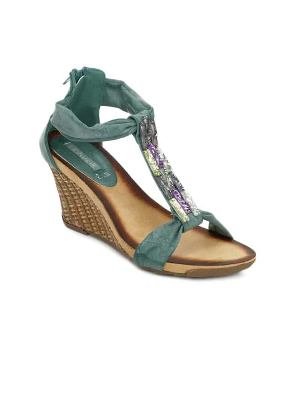 Catwalk Women Teal Wedges