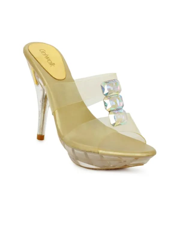 Catwalk Women Golden Heels