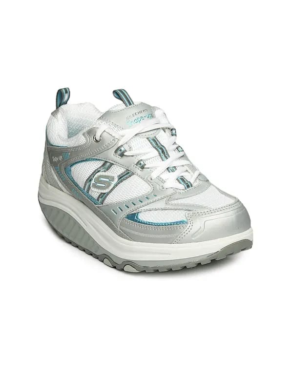 Skechers Women Grey & White Sports Shoes