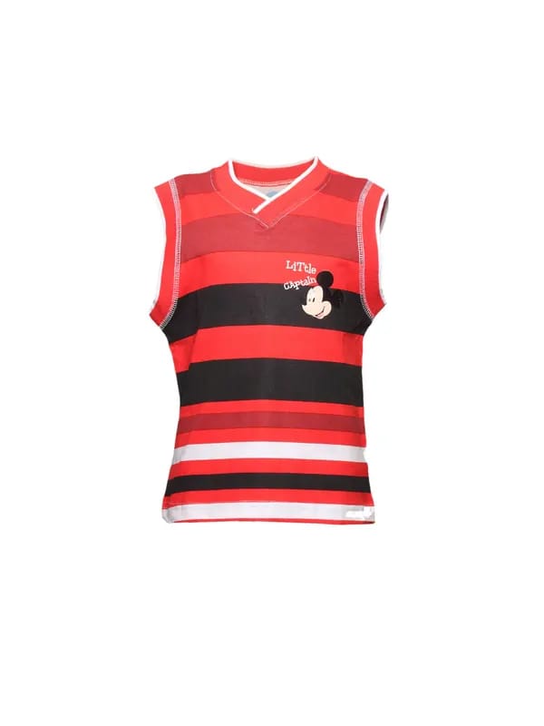 Disney Kids Boy's Red Stripes Little Captain Kidswear