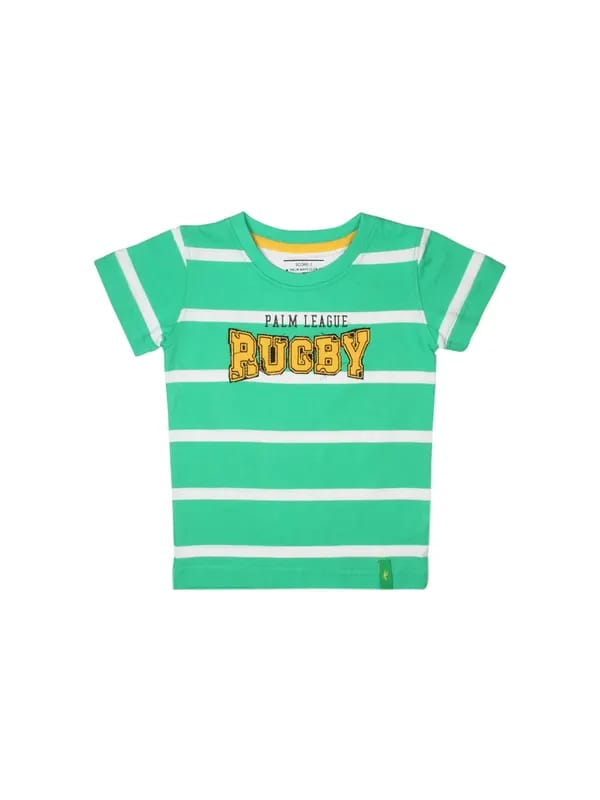 Gini and Jony Boys Rugby Green T-shirt