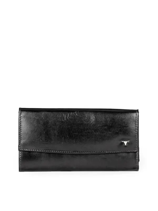 Bulchee Women Black Long Envelope Wallet