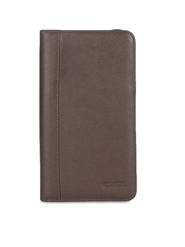 American Tourister Unisex Brown Passport Holder