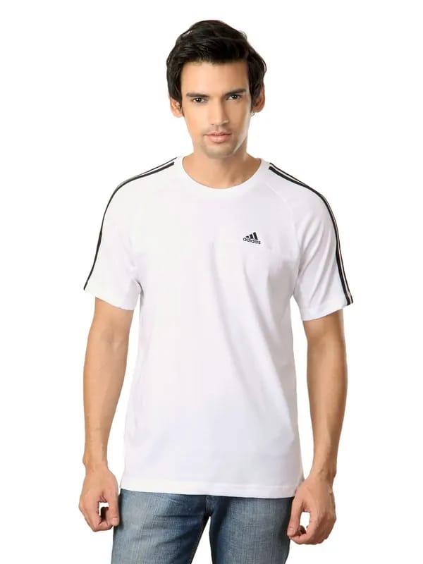 ADIDAS Men White T-shirt