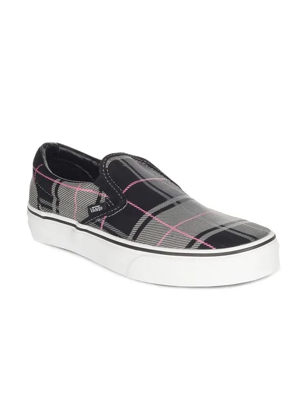 Vans Unisex Black & Grey Classic Shoes