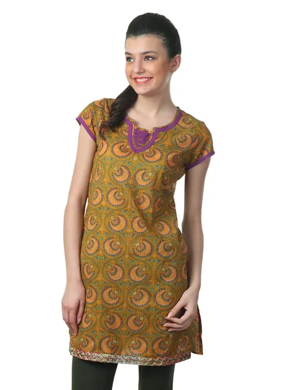 Mother Earth Women Mustard Kurta