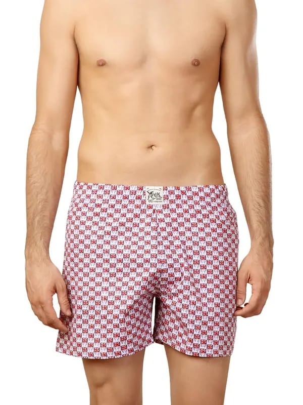 FCUK Red & White Boxers