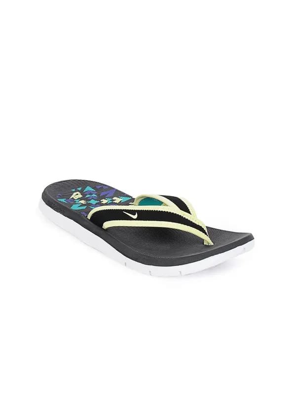 Nike Women Black Solarsoft Thong Flip Flops