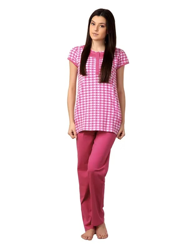 SDL by Sweet Dreams Women Pink Night suits