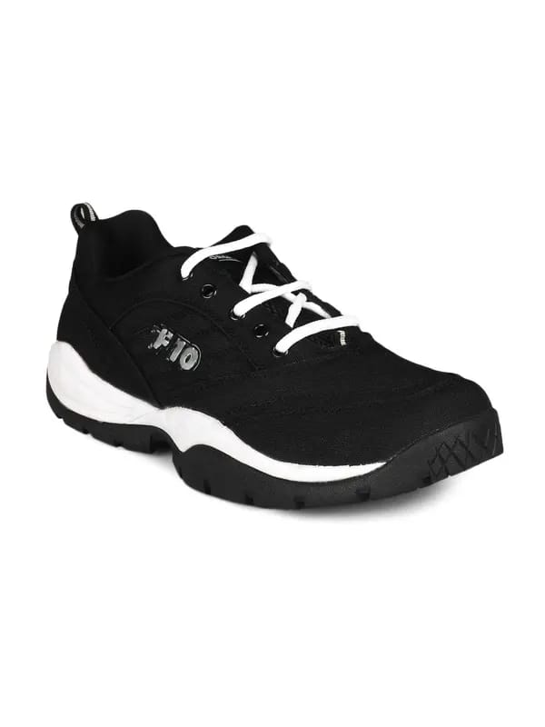 Force 10 Men Black Sports Shoes