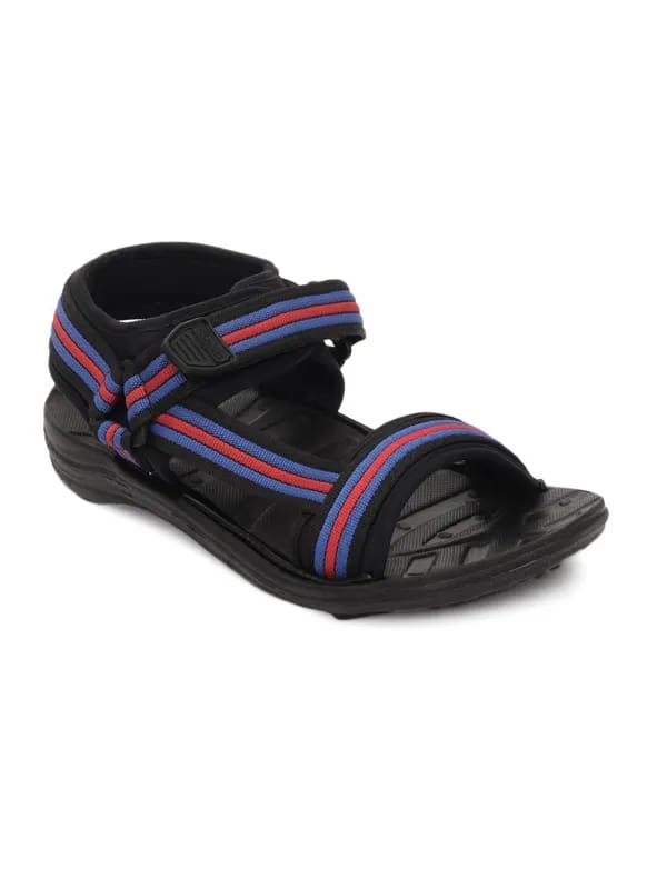Gliders Men Black Fighter Sandals