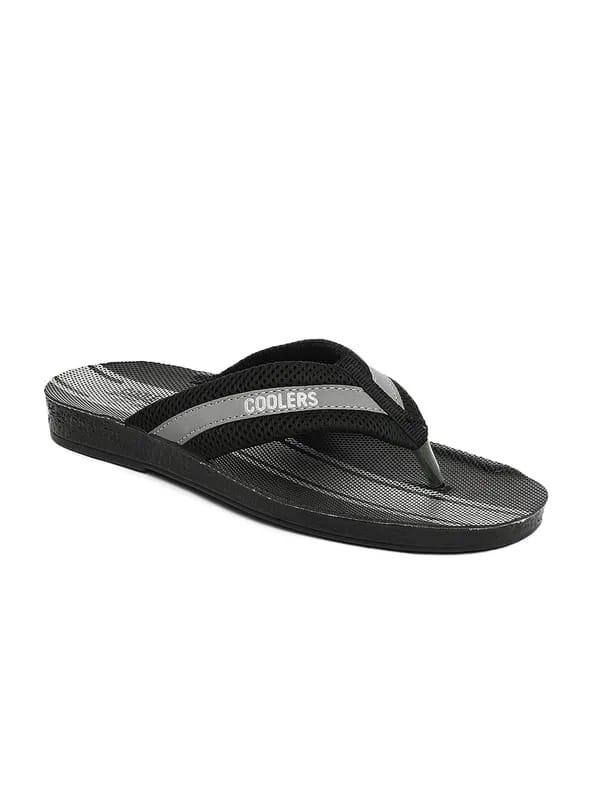 Coolers Men Black Pokar Flip Flops