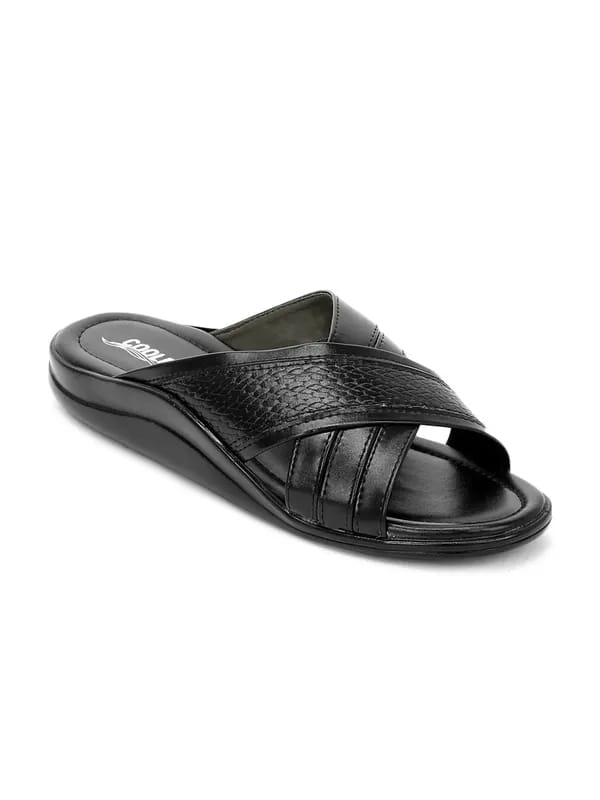 Coolers Men Black Sandals