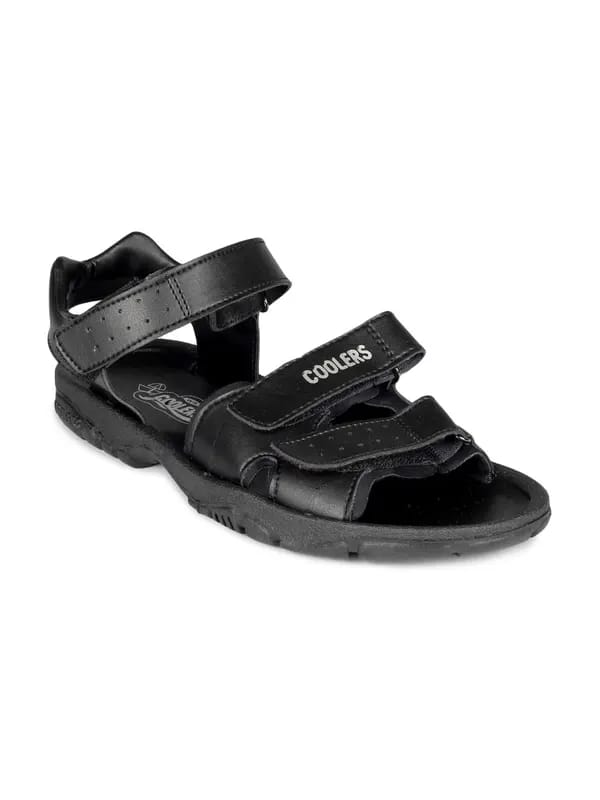 Coolers Men Black Sandals