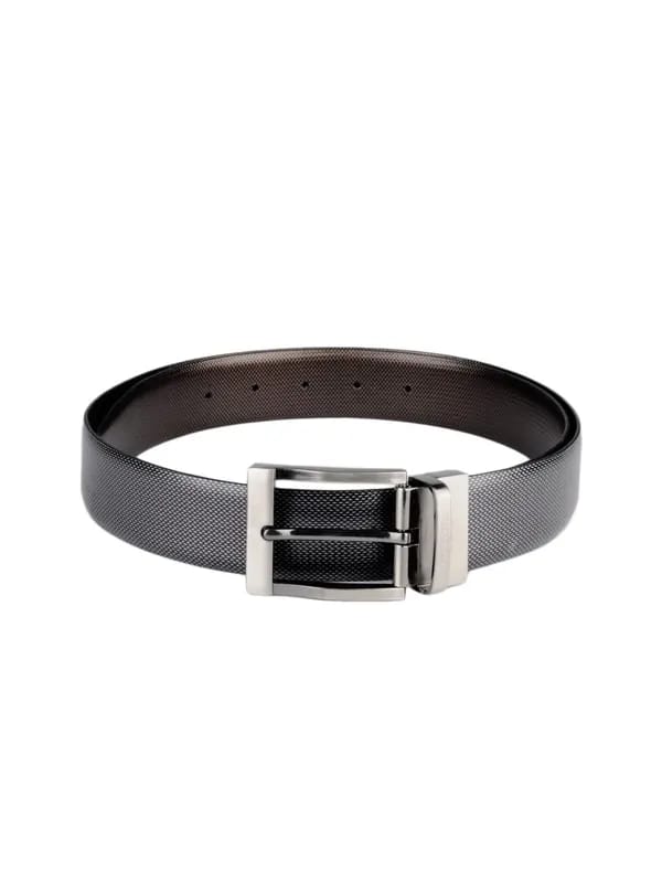 Van Heusen Men Grey and Brown Reversible Belt