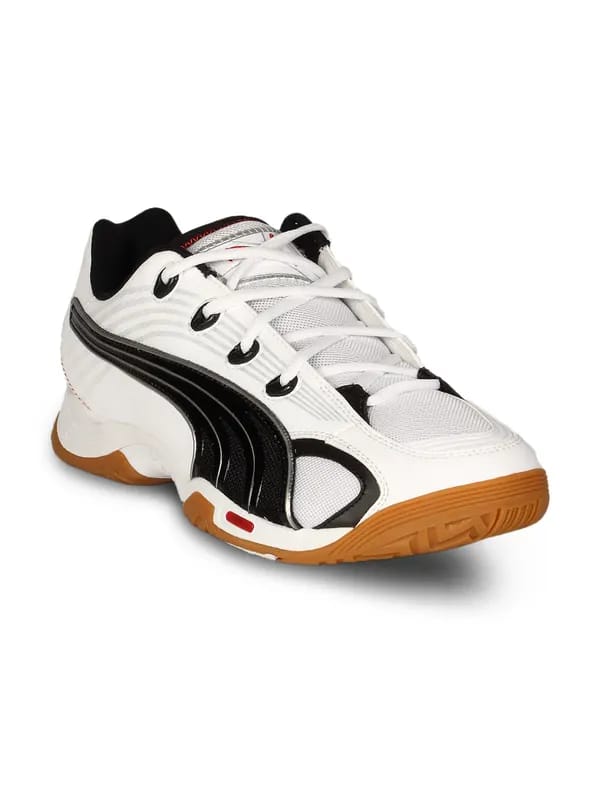 Puma Men's Vibrant White Black Red Shoe