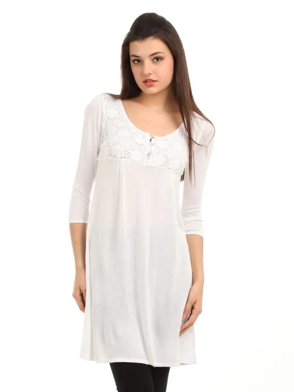 Wills Lifestyle Women White Tunic