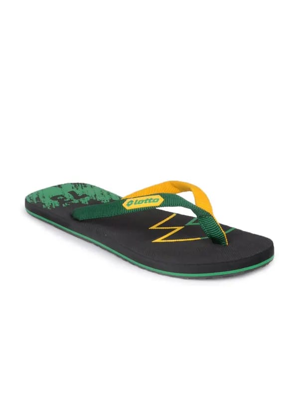 Lotto Men Black Campione Flip Flop