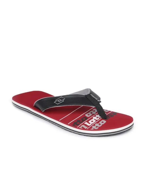 Lotto Men Maroon Juve Flip Flop