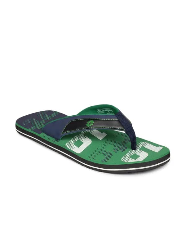 Lotto Men Green Flip Flops