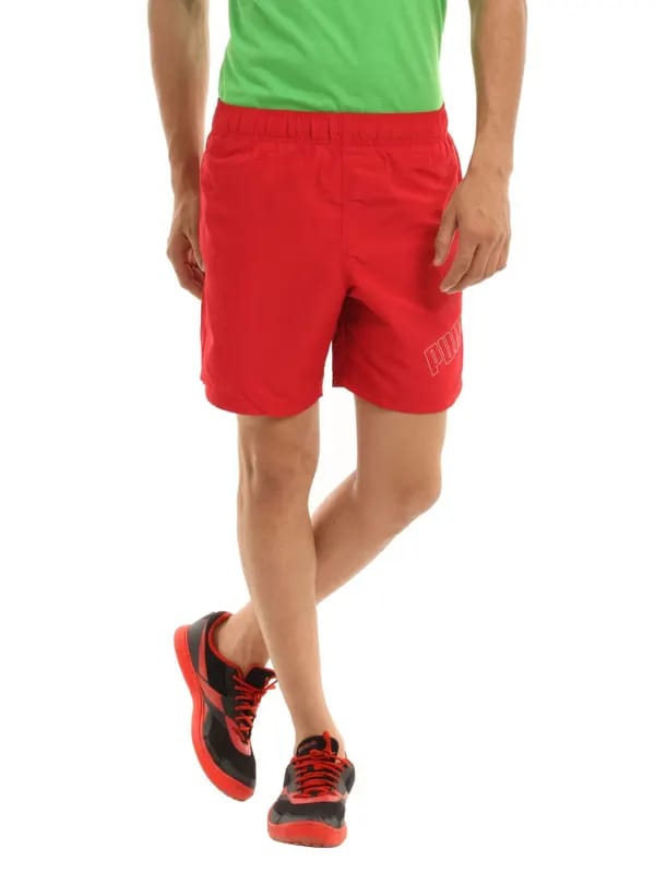 Puma Men Red Foundation Beach Shorts