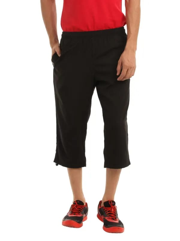 Puma Men Black 3/4 Length Pants