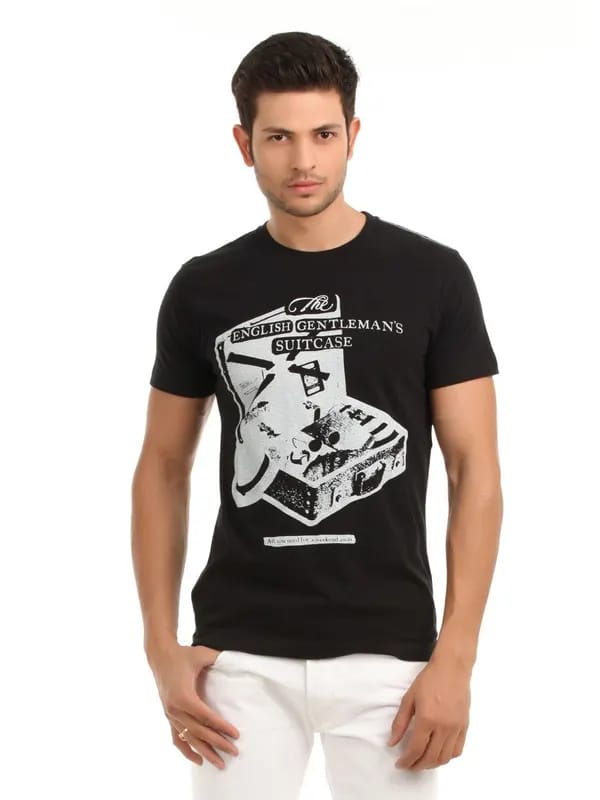 Jack & Jones Men Black T-shirt