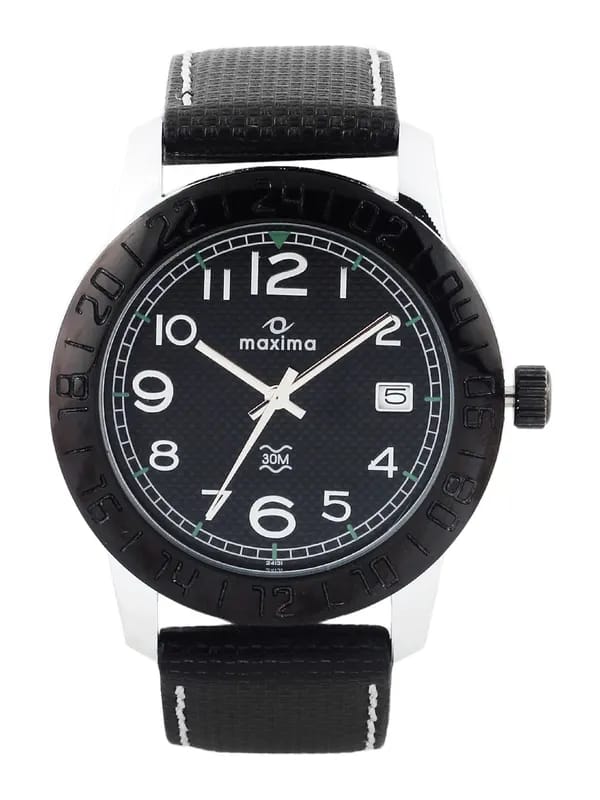 Maxima Attivo Men Black Dial Watch