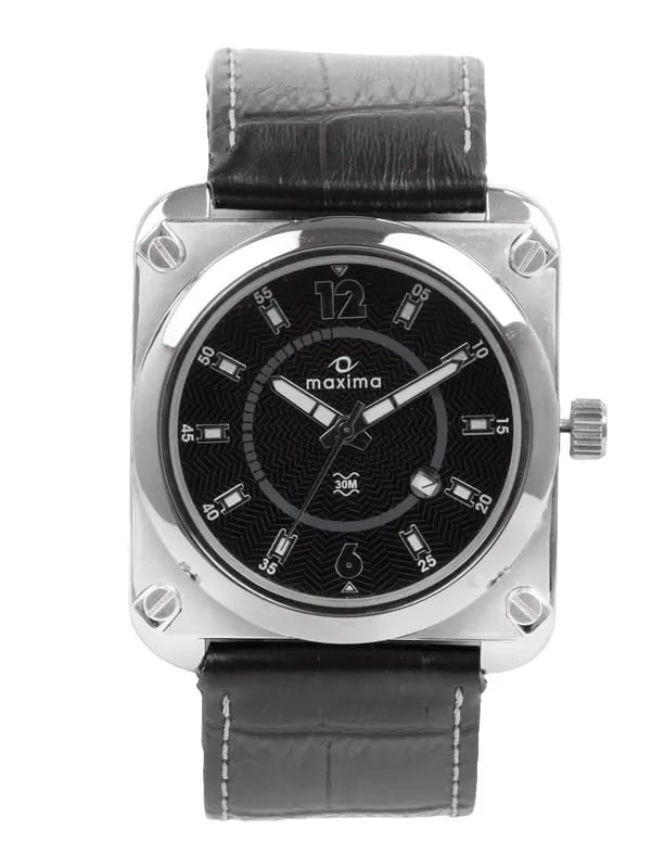 Maxima Attivo Men Black Dial Watch