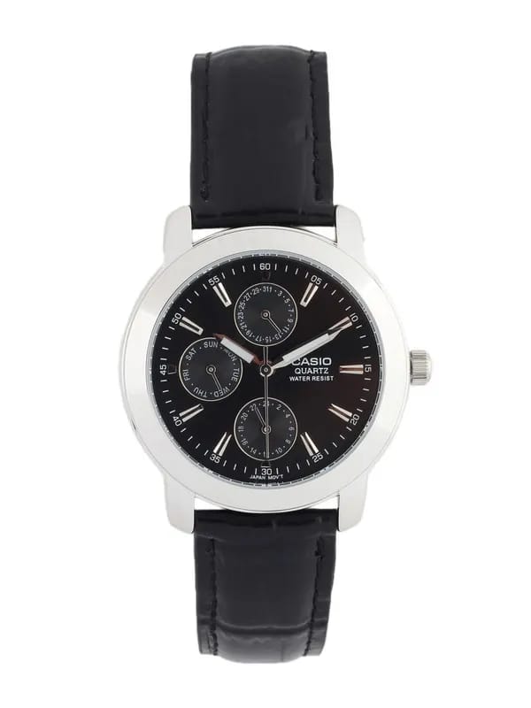 Casio Enticer Men Black Analogue Multi-Dial Watch MTP-1192E-1ADF(A167)
