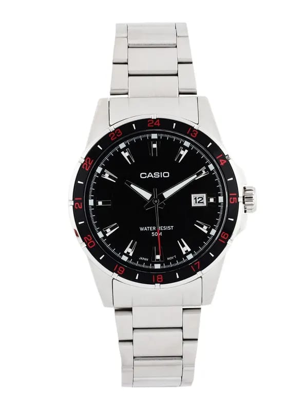 Casio Enticer Men Black Analogue Watch MTP-1290D-1A1VDF(A413)